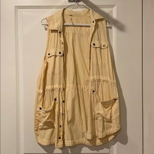 Free People Yellow Vest